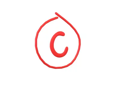 Grade C Symbol v1 001 Low-poly 3D model