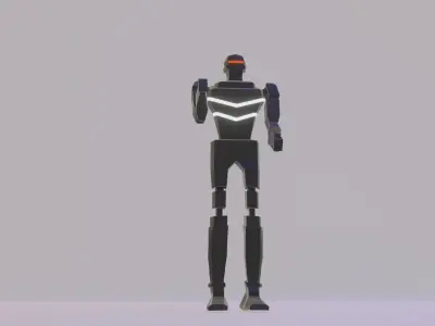 Black Robot 3D model
