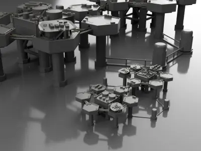 Metal gear solid 2 BIG big shell platform package 3D print model