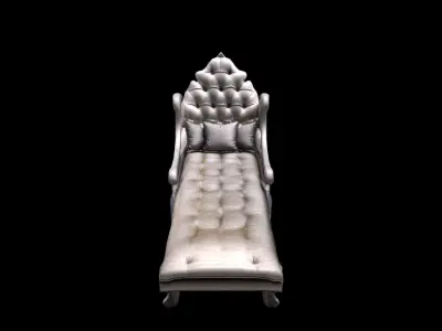 3d Render  Chaise Lounge Chair  3D model