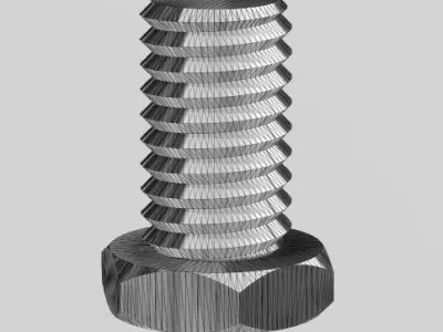 12mm bolt 3D print model