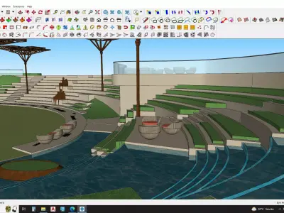 Amphitheater 3D model 3D model