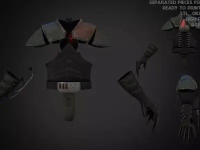 Darth Star Killer Armor for Cosplay 3D print model