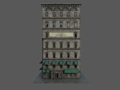 6 -10 Old New york buildings Antique store  1930  3D model