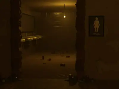 Public Toilet 3D model