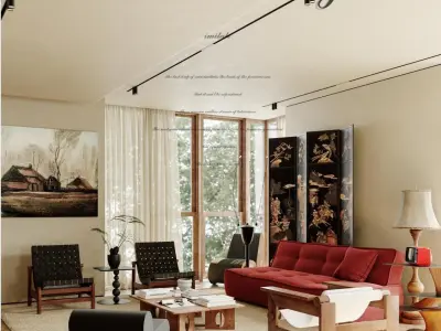 Cream style interiors that are trending right now 3D model