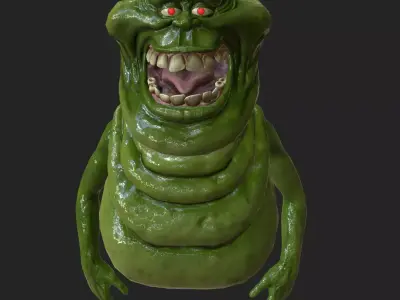 Slimer - Ghostbusters 2 1989 Low-poly 3D model