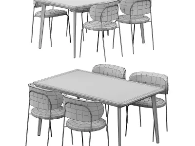 table chair for ktchen 3D model