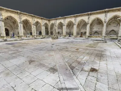 Gothic cathedral cloister full photogrammetry scan 3D model