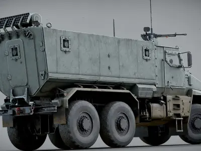  Ural 63095 Armored Car with Interior Realtime 