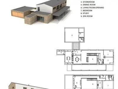 Collection of 30 Premium Modern Houses and Row Bungalows  3D model