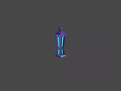 Witcher Lantern Low-poly 3D model