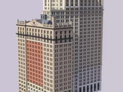 Whitehall Building and Annex 3D print model