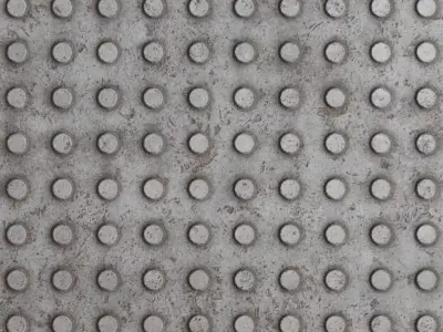 Worn Metal Studs PBR Seamless Texture