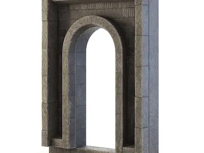 Dungeon Wall Entrance 3D model