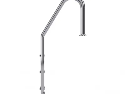 High-Quality Realistic Design Water Pool Ladder 3D model