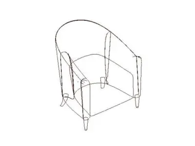 Armchair rvt 3D model