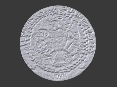 1787 Brasher Doubloon 3D print model