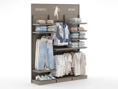 Sprots Clothestore Hanger 3D model