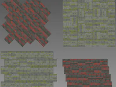 Wall to Wall Carpet Tile No 4 3D model