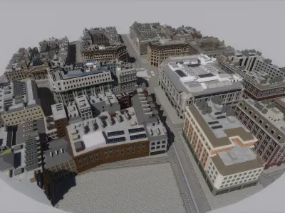 European architecture 3D model