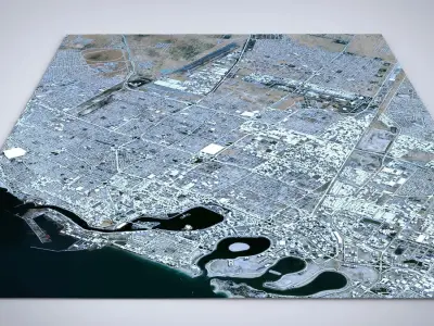 Cityscape Sharjah United Arab Emirates 3D model