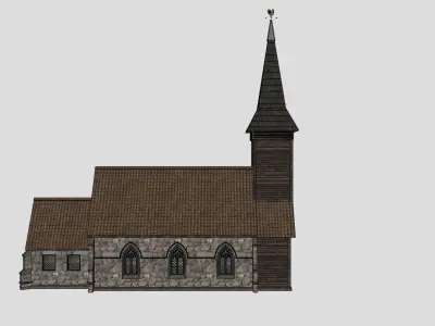 Medieval Church 15th century Free 3D model