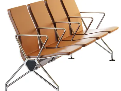Airline armchair by Vitra 3D model