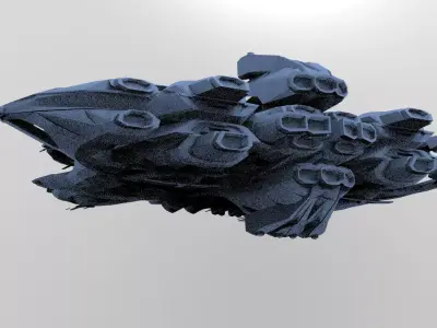 Solar powered Ship speeder 8  3D model