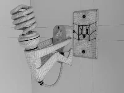 Bombillo Ecologico Eco friendly ligth bulb 3D model