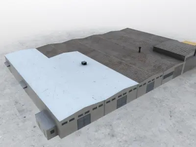 LBSF Storage 1 Low-poly 3D model