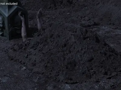  Creepy Cemetery Scene 