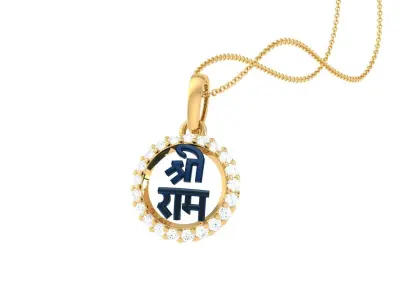 Shree Ram Pendant 3D print model