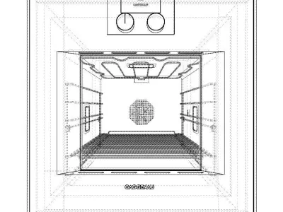 Gaggenau BO420112 oven 3D model