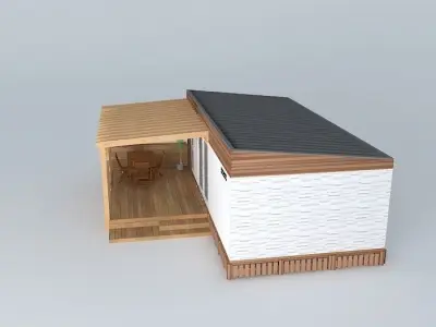 Modern mobile home Free 3D model