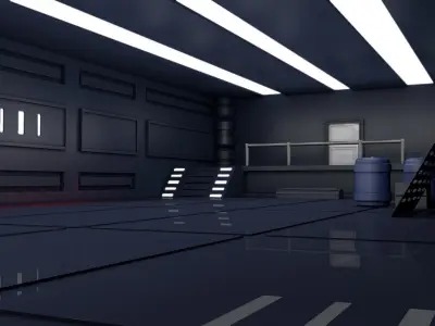 Sci Fi Room 3D model
