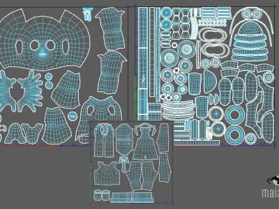 Sci-fi Scientist - Maya and Unity ready Low-poly 3D model