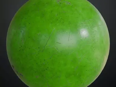 Green Metal Painted PBR Seamless Texture