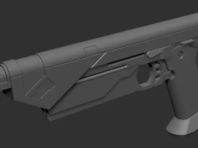 Bo-katan Westar-35 mandalorian blaster  3d print model 3D print model