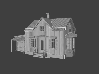 Single Family Home 3D print model