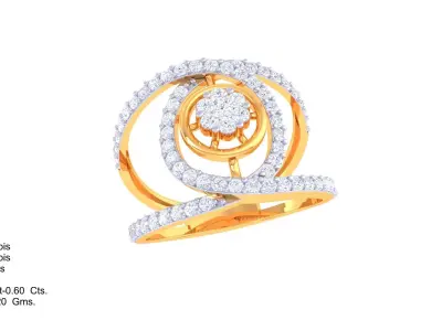  Women Ring MTL 3dm STL OBJ FBX Details 3D print model 26