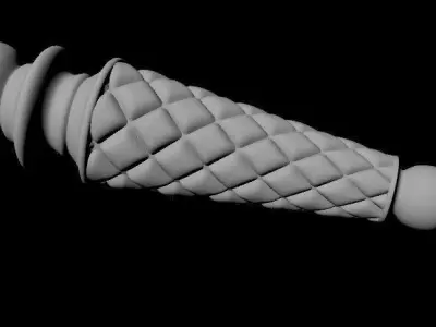 leg High quality 3d models for processing on a cnc machine 3D model 5