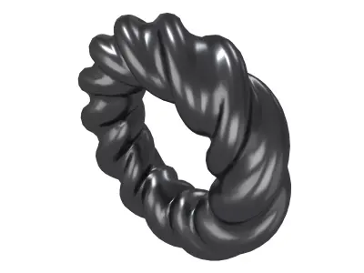 Abstract Ring Shape V4 003 Low-poly 3D model