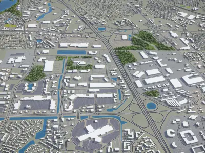 Chesapeake Low-poly 3D model