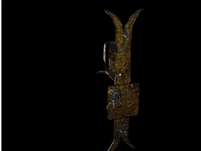 Old Wall Light Free low-poly 3D model