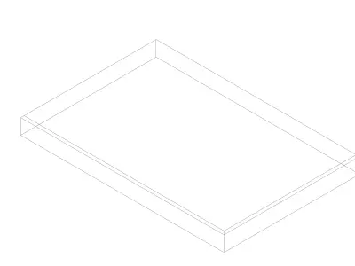 Concrete Slab 60 40 5 cm Rectangular Paving Stone Outdoor Patio  3D model