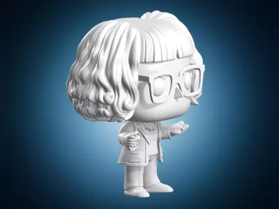 Edna Mode Incredibles Funko Pop Style Figure 3D print model