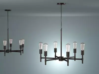 Industrial Chandelier 3D model