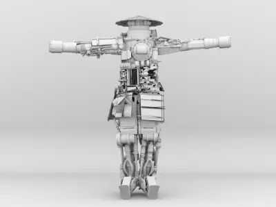ROBOT SAMURAI BLENDER 3D model