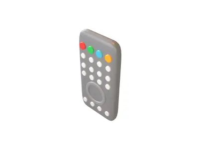 Remote Icon v1 002 Low-poly 3D model